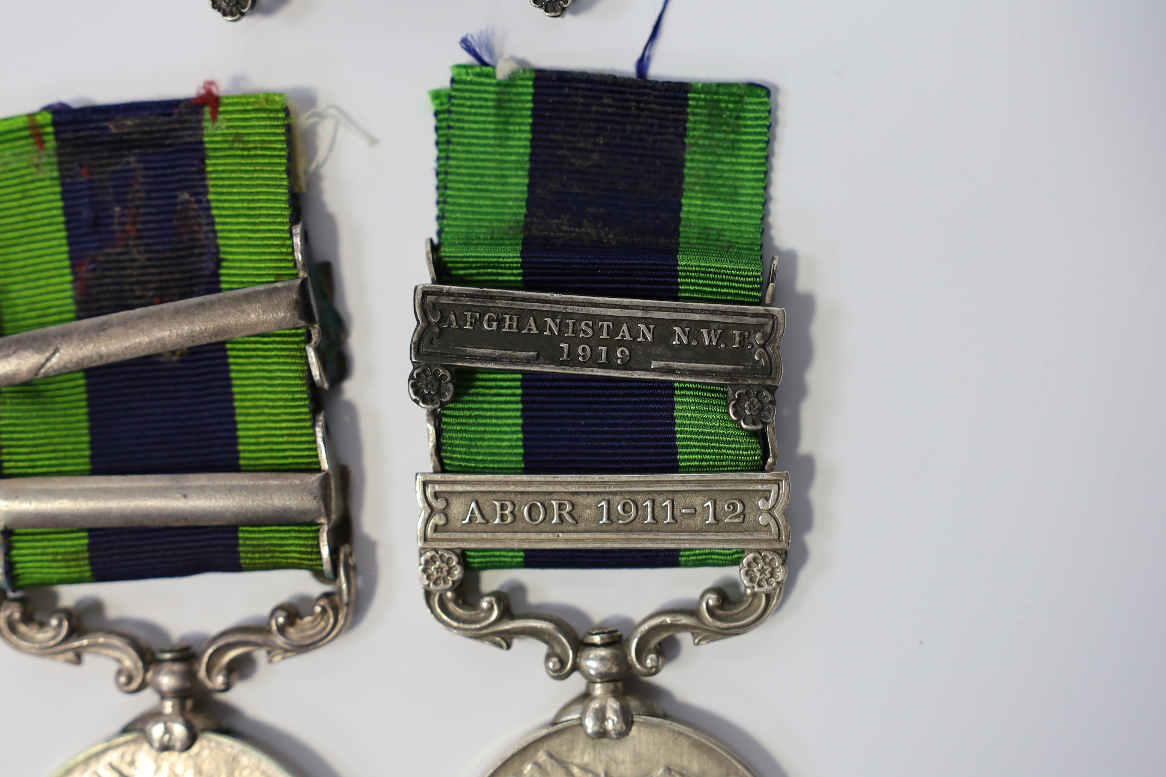 Two George V India General Service medals